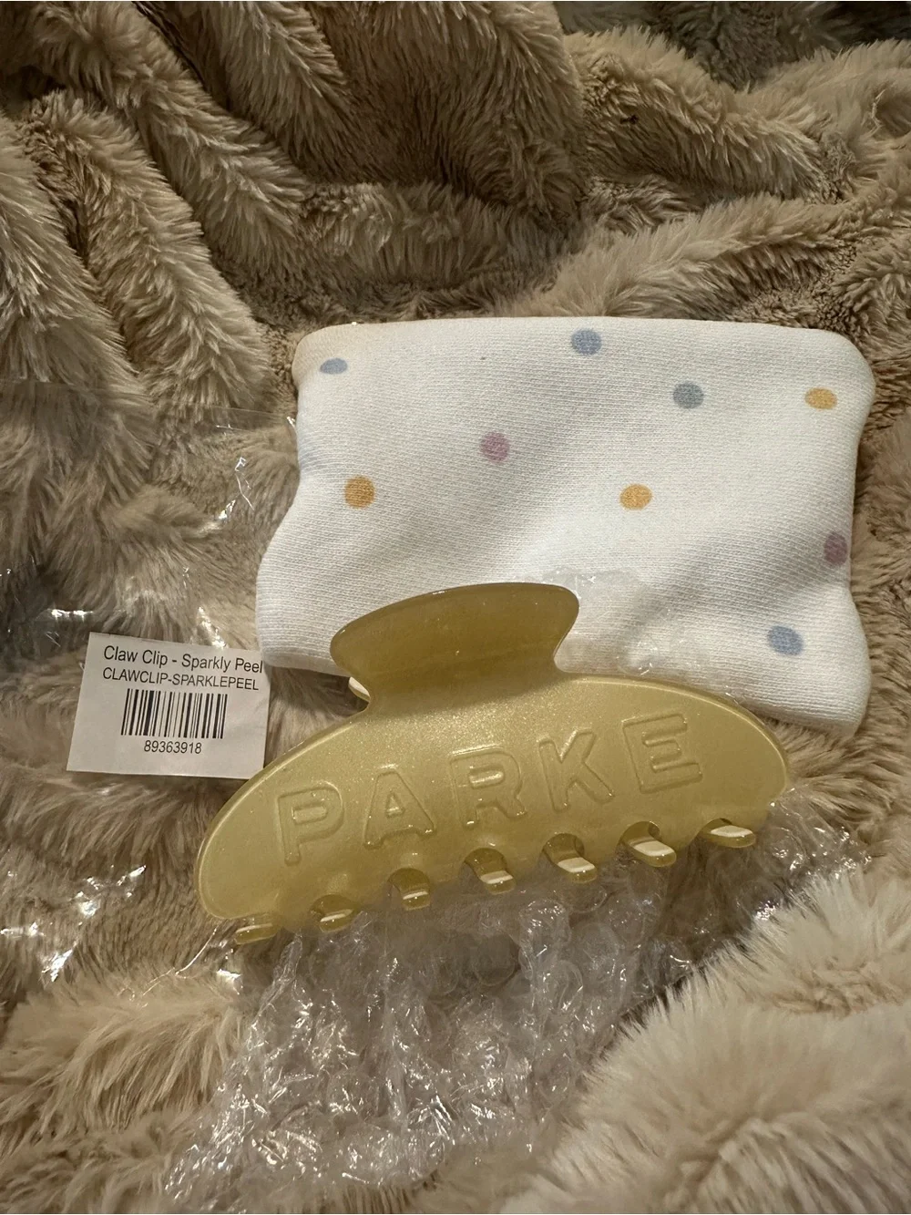 PARKE Sparkly Peel Hair Claw Clip - Women's Accessory